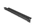 Patch panel pusty Lanberg PPKS-1024-B 24 port 1U 19" do modułów keystone czarny - 1076865