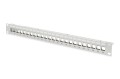 Patch panel pusty DIGITUS 19" 24 port 1U do modułów keystone (RAL 7035) - 1128679
