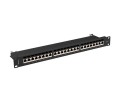 Patch panel Lanberg 24 port 1U kat.7 ekranowany czarny - 1076900