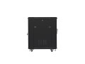 Szafa instalacyjna stojąca 19" 15U 600x800 czarna Lanberg (flat pack) - 880846