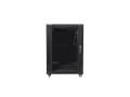 Szafa instalacyjna stojąca 19" 15U 600x800 czarna Lanberg (flat pack) - 880844