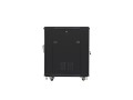 Szafa instalacyjna stojąca 19" 15U 600x800 czarna Lanberg (flat pack) - 880843