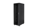 Szafa instalacyjna stojąca 19" 42U 800x1200 czarna Lanberg (flat pack) - 1158338