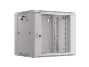 Szafa instalacyjna wisząca 19" 9U 570x450 szybki montaż szara Lanberg (flat pack)