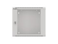 Szafa instalacyjna wisząca 19" 9U 570x450 szybki montaż szara Lanberg (flat pack) - 796106