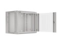 Szafa instalacyjna wisząca 19" 9U 570x450 szybki montaż szara Lanberg (flat pack) - 796107