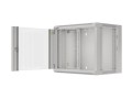 Szafa instalacyjna wisząca 19" 9U 570x450 szybki montaż szara Lanberg (flat pack) - 796118