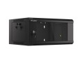 Szafa instalacyjna wisząca 19" 4U 570x450 szybki montaż czarna Lanberg (flat pack) - 795989