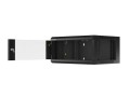 Szafa instalacyjna wisząca 19" 4U 570x450 szybki montaż czarna Lanberg (flat pack) - 795991