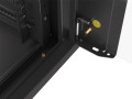 Szafa instalacyjna wisząca 19" 4U 570x450 szybki montaż czarna Lanberg (flat pack) - 795996