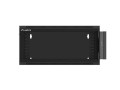 Szafa instalacyjna wisząca 19" 4U 570x450 szybki montaż czarna Lanberg (flat pack) - 795995