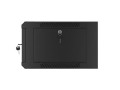 Szafa instalacyjna wisząca 19" 4U 570x450 szybki montaż czarna Lanberg (flat pack) - 795992