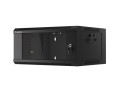 Szafa instalacyjna wisząca 19" 4U 570x450 szybki montaż czarna Lanberg (flat pack) - 795990