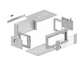 Szafa instalacyjna wisząca 19" 4U 570x450 szybki montaż szara Lanberg (flat pack) - 1308359