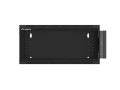 Szafa instalacyjna wisząca 19" 4U 570x600 szybki montaż czarna Lanberg (flat pack) - 796329