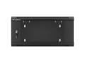 Szafa instalacyjna wisząca 19" 4U 570x600 szybki montaż czarna Lanberg (flat pack) - 796324