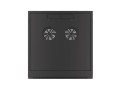 Szafa instalacyjna wisząca 19" 4U 570x600 szybki montaż czarna Lanberg (flat pack) - 796325