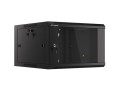 Szafa instalacyjna wisząca 19" 6U 570x600 szybki montaż czarna Lanberg (flat pack) - 796290
