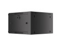 Szafa instalacyjna wisząca 19" 6U 570x600 szybki montaż czarna Lanberg (flat pack) - 796303