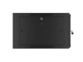 Szafa instalacyjna wisząca 19" 6U 570x600 szybki montaż czarna Lanberg (flat pack) - 796301