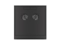 Szafa instalacyjna wisząca 19" 6U 570x600 szybki montaż czarna Lanberg (flat pack) - 796297