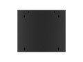 Szafa instalacyjna wisząca 19" 9U 570x600 szybki montaż czarna Lanberg (flat pack) - 796309