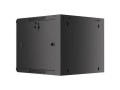 Szafa instalacyjna wisząca 19" 9U 570x600 szybki montaż czarna Lanberg (flat pack) - 796308