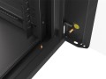 Szafa instalacyjna wisząca 19" 9U 570x600 szybki montaż czarna Lanberg (flat pack) - 796314