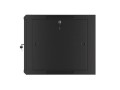 Szafa instalacyjna wisząca 19" 9U 570x600 szybki montaż czarna Lanberg (flat pack) - 796307