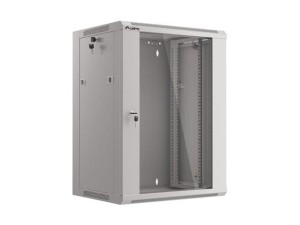 Szafa instalacyjna Rack wisząca 19" 15U 570x450 szybki montaż szara Lanberg (flat pack)