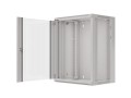 Szafa instalacyjna wisząca 19" 15U 570x450 szybki montaż szara Lanberg (flat pack) - 1128918