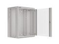 Szafa instalacyjna wisząca 19" 15U 570x450 szybki montaż szara Lanberg (flat pack) - 1128911