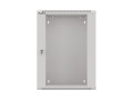 Szafa instalacyjna wisząca 19" 15U 570x450 szybki montaż szara Lanberg (flat pack) - 1128914
