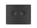 Szafa instalacyjna wisząca 19" 18U 570x450 szybki montaż czarna Lanberg (flat pack) - 796217