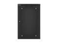 Szafa instalacyjna wisząca 19" 18U 570x450 szybki montaż czarna Lanberg (flat pack) - 796213