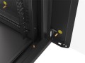 Szafa instalacyjna wisząca 19" 18U 570x450 szybki montaż czarna Lanberg (flat pack) - 796218