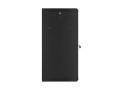 Szafa instalacyjna wisząca 19" 18U 570x450 szybki montaż czarna Lanberg (flat pack) - 796215