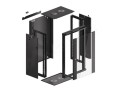 Szafa instalacyjna wisząca 19" 18U 570x450 szybki montaż czarna Lanberg (flat pack) - 796216