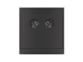 Szafa instalacyjna wisząca 19" 12U 570x600 szybki montaż czarna Lanberg (flat pack) - 796207
