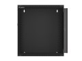 Szafa instalacyjna wisząca 19" 12U 570x600 szybki montaż czarna Lanberg (flat pack) - 796198