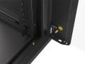 Szafa instalacyjna wisząca 19" 12U 570x600 szybki montaż czarna Lanberg (flat pack) - 796203