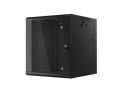 Szafa instalacyjna wisząca 19" 12U 570x600 szybki montaż czarna Lanberg (flat pack) - 796200