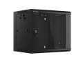 Szafa instalacyjna wisząca 19" 9U 570x450 szybki montaż czarna Lanberg (flat pack) - 796010