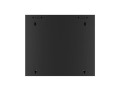 Szafa instalacyjna wisząca 19" 9U 570x450 szybki montaż czarna Lanberg (flat pack) - 796018
