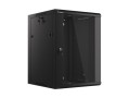 Szafa instalacyjna wisząca 19" 15U 570x600 szybki montaż czarna Lanberg (flat pack) - 1128920