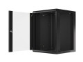 Szafa instalacyjna wisząca 19" 15U 570x600 szybki montaż czarna Lanberg (flat pack) - 1128929