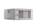 Szafa instalacyjna wisząca 19" 4U 570x600 szybki montaż szara Lanberg (flat pack) - 796171