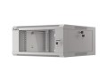 Szafa instalacyjna wisząca 19" 4U 570x600 szybki montaż szara Lanberg (flat pack) - 796174