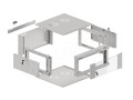 Szafa instalacyjna wisząca 19" 4U 570x600 szybki montaż szara Lanberg (flat pack) - 796177