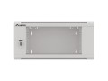Szafa instalacyjna wisząca 19" 4U 570x600 szybki montaż szara Lanberg (flat pack) - 796172